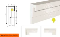 Фасадный молдинг LEPNINAPLAST МВ-190/2 LED