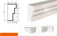 Фасадный карниз LEPNINAPLAST КВ-160/2