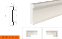 Фасадный молдинг LEPNINAPLAST МВ-120/7