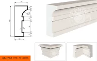Фасадный карниз LEPNINAPLAST КВ-170/5